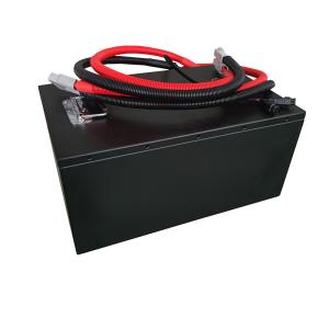 China Efficient Recharge Time 48 Volt Lithium Ion Forklift Battery 105AH Capacity 390x370x260mm factory