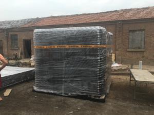 China 1.5m height x 2.4m width Hercules Tubular Fence stain black powder 80 microns interpon brand factory