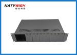 Stand Alone Media Converter Rack 480*230*88mm 2U AC 220V / DC 48V Dual Power