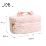 uxury Lace Cylinder Bucket Make Up Artist Case Travel Foldable
