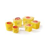 Plastic Yellow Medical Waste Bin Needles Disposable Sharps Container