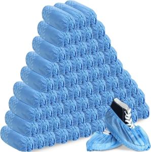 China Disposable Non Woven PP Polypropylene Plastic CPE Anti-Slip Surgical Shoe Cover factory