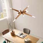 Modern Vintage Nordic Wood Pendant Light LED Ceiling Lamp for Hotel Restaurant