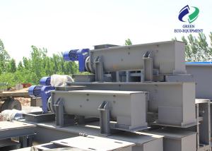 China Sewage Treatment Shaftless Screw Conveyor System 25m factory