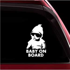 China Multifunctional Custom Car Stickers White Cartoon Baby Heat Resistance factory