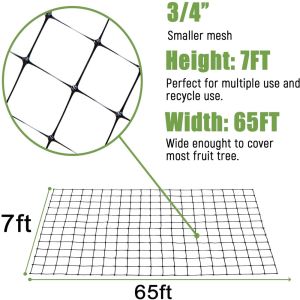 8-100GSM Black PP Plastic Stretch Anti-Bird Netting for Chicken Farm Fence and