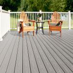 Best Solid Core Piso WPC PVC Patios Timber Smooth 3D Embossing Outdoor Composite