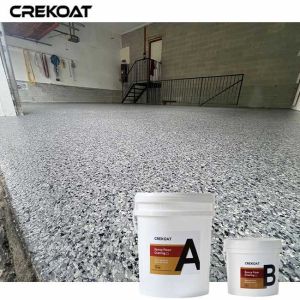 Enhanced UV Stability Epoxy Floor Coating With Flakes To Prevent Color Fading