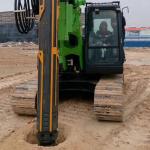 Hydraulic Bore Pile Drivers Foundation Mobile Drilling Rig 48m/Min 30 Rmp