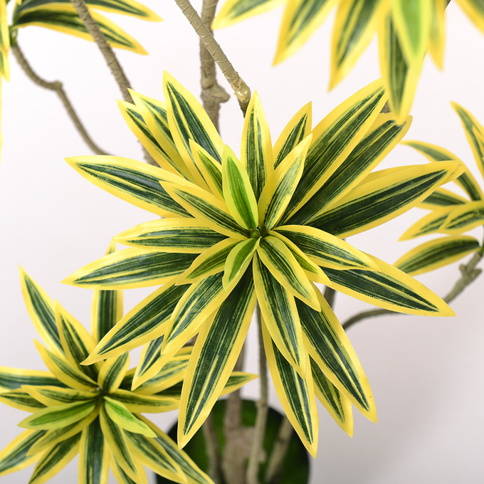 Artificial special-shaped dracaena Reflexa tree green home deco hotel office potted tree