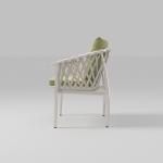 Aluminum Outdoor Rattan Dining Chairs with Cushion Graden Furniture