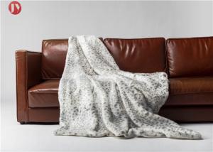 China Home Faux Fur Blanket Snow Leopard Fancy Throw Warm Harmless used in high-end hotels factory