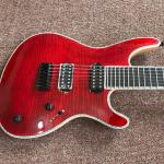 Mayones guitar mayones regius red 7 string electric guitar neck through guitar