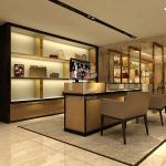 T4 LED Boutique Bag Store Display Showcase 8mm Tempered Glass