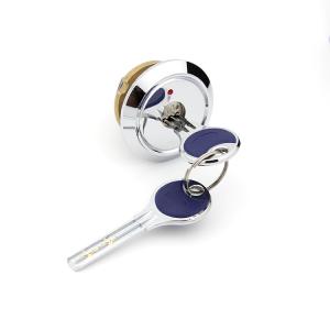 China Chrome Finish Pin Tumbler Lock Curved Cylinder Long Working Life Span factory