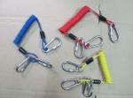 Anti-theft Reminding Spring Steel Coiled Leashes w/Double Cord Loop Ends Custom