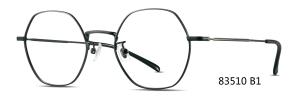 China PARIM Hexagonal Polygon Fashionable Alloy Metal Optical Glasses Frame Eyegalsses #83510 B1/K1/N1 factory