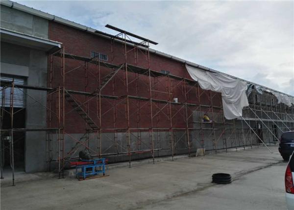 H Steel Frame Steel Frame Warehouse , Pre Built Steel Buildings With Sandwich