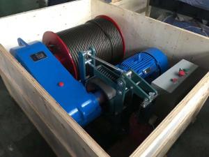 China 30 Ton Maximum Lifting Weight Electric Wire Rope Winch 6 - 9 M/Min Cable Rated Speed factory