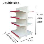 Good Sale Double-Sided Supermarket Shelf Milk White Bearing Good Shelves Multi