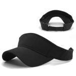 Adult Sun Visor Women's Hats Brushed Cotton Contrasting Trim Unisex Tennis Golf