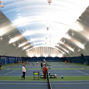 China Tripple Stitch PVC Sports Inflatable Tennis Court UV Resistant factory