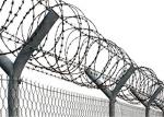 High Tensile Razor Type Concertina Barbed Wire Galvanized Fencing Lines