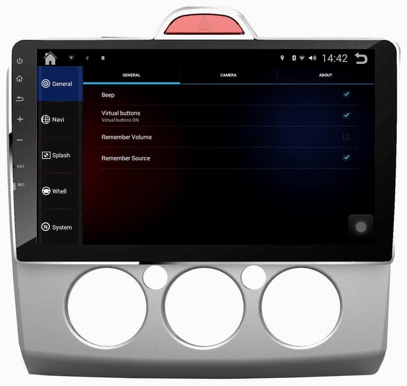 Ouchuangbo android 4.4 1024*600 capacitive touch screen gps player for Ford Focus 2009-2013 support dvd stereo radio