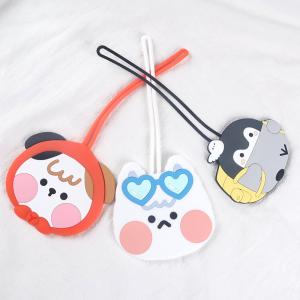 China Cartoon Animal Design Silicone Luggage Tags Customized Travel ID Labels Name Card Holders factory