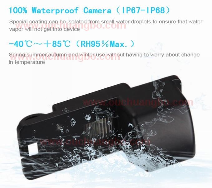 Ouchuangb car night waterproof rear camera for Buick Park Avenue 5.961mm*4.276mm PAL /NTSC OCB-T6889