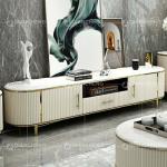 Modern Artificial Marble Top TV Table Furniture For Dining Room