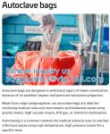 Polypropylene Biohazard Disposal Bags, Warning Label, Sterilization Printed,