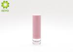 Pink Plastic Lipstick Tube Container , Round Empty Lipstick Cases Inner Cup 12