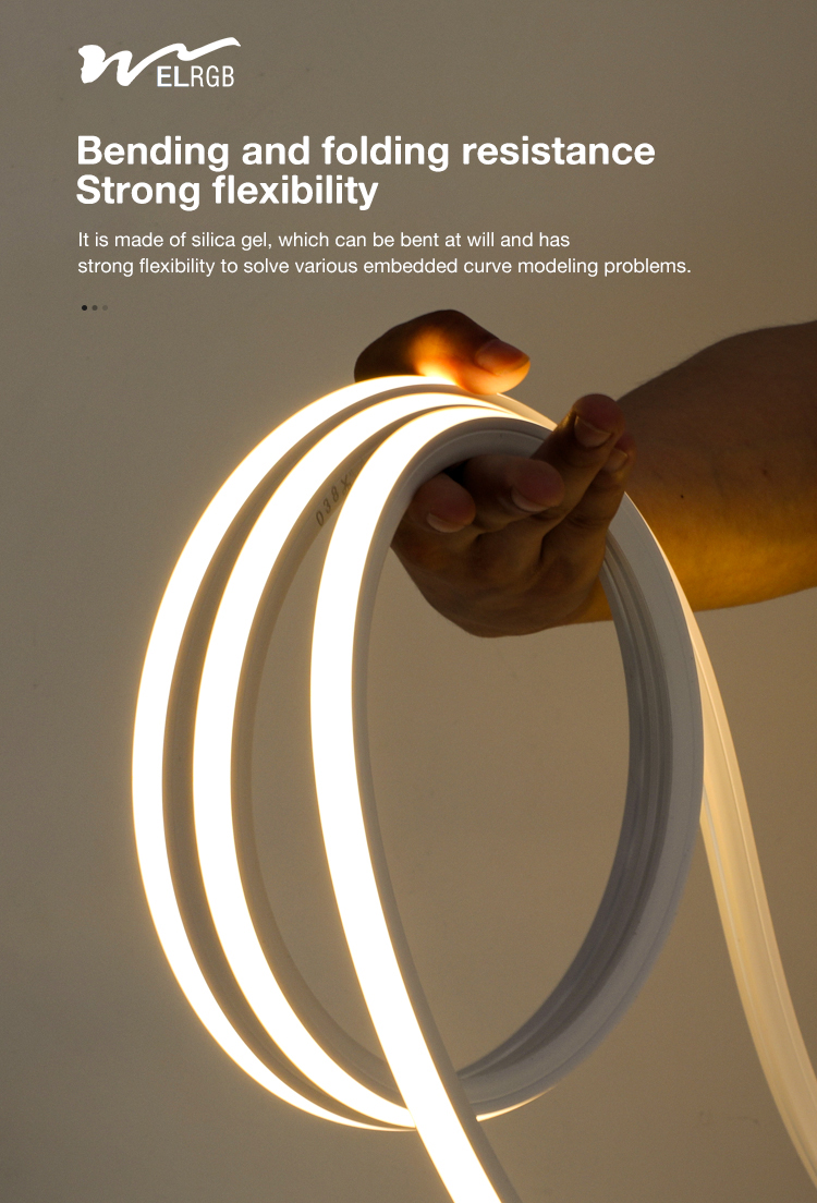 Embedded Silicone Sleeve Neon Led Strip 12V 24V Led Strip Dimmable