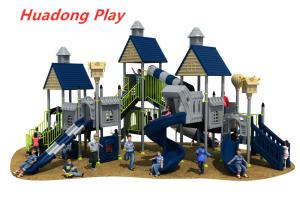 China Villa Series Outdoor Playground Slide Include Exotic Architecture factory