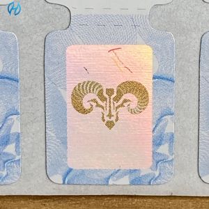 China Square Custom Hologram QR Code Sticker for Paper Labeling and Branding in Black And White factory