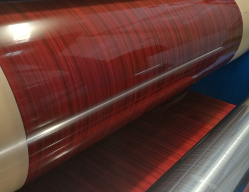 0.4-2.5mm PVDF Wood Grain Coated Aluminum Coil 50 years warranty For Exterior Wall Decoration