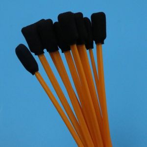 China 5 Lint Free Black Sponge Swab Orange Stick Rectangular Cleanroom Foam Swab for Printer Cleaning on sale