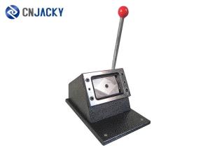 China Heavy Duty Mini Manual Plastic Card Die Cutter , Employee Card Round Corner factory