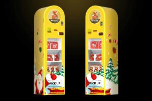 China Wifi Network Mystery Box Vending Machine 0.06KW Power Supply MDB System on sale