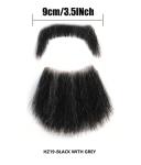 100% Human Hair Handmade Fake Mustache Beard for Entertainment/Drama/Life