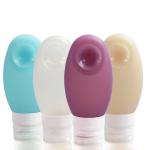 Odorless 100ml Silicone Travel Bottles With Suction Cup