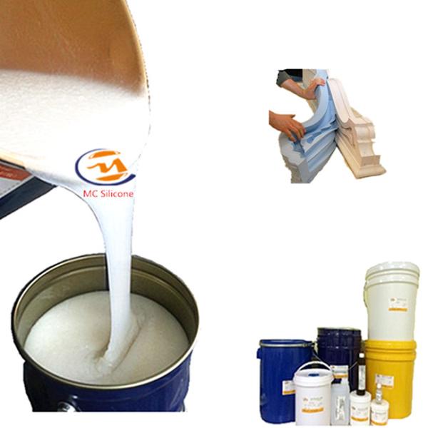 RTV 2 Good Flowable White Tin Cured High Temp Silicone Mold Rubber Concrete