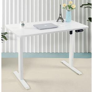 China Height Adjustable Wooden White Electric Conference Desk for Industrial Coffee Station factory