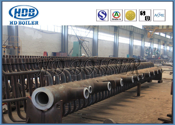 OEM Large Diameter Carbon Steel Boiler Manifold Headers With Red Painting