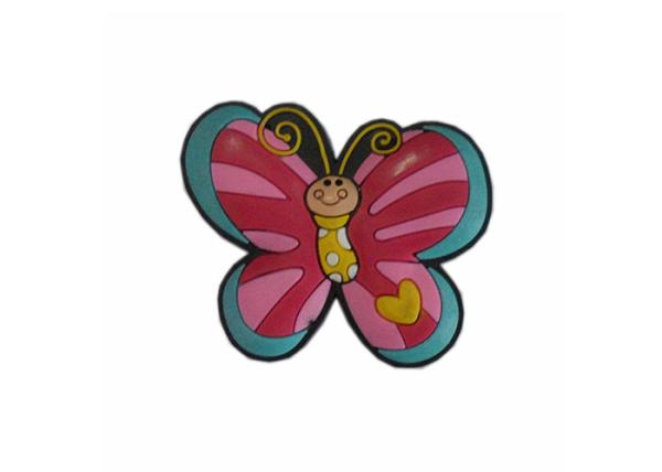 Baby Boy Children Door Knob , Butterfly Childrens Drawer Knobs Mooth Rubber