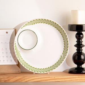 China Sustainable 9.5 Inch And 8.5 Inch Ceramic Porcelain Party Plates With Sauce Dish Susi Plate factory