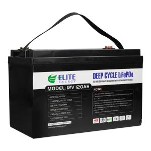 China Lithium Ion IP56 12V LiFePO4 Battery 120Ah Without Memory Effect factory