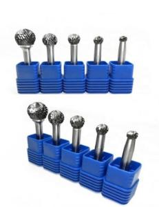 China 6mm Shank D Type Carbide Ball Burr Hardness Aluminum Cut Carbide Burrs factory