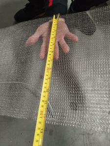 China 304 Stainless steel knitted wire mesh 0.15mm wire diameter,5mm aperture opening size for filtration factory